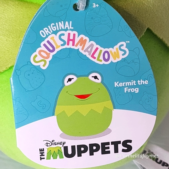 KERMIT 🐸 Green Frog Muppets Original Squishmallow By Kelly Toy ☆》NWT《☆ - Picture 3 of 8